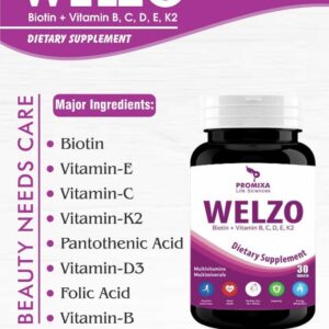 Welzo - Biotin Supplement for Hair & Skin